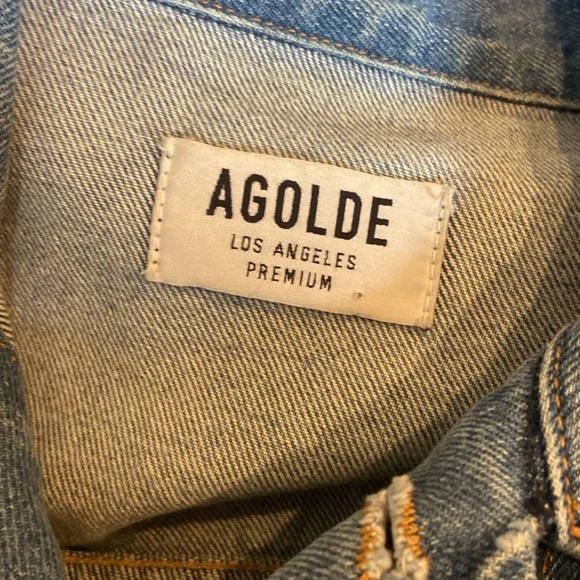 Agolde Light Blue Jean Jacket - Picture 5 of 7